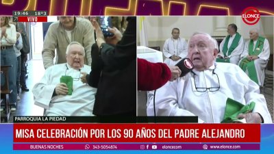 Misa celebraci&oacute;n por los 90 del Padre Alejandro